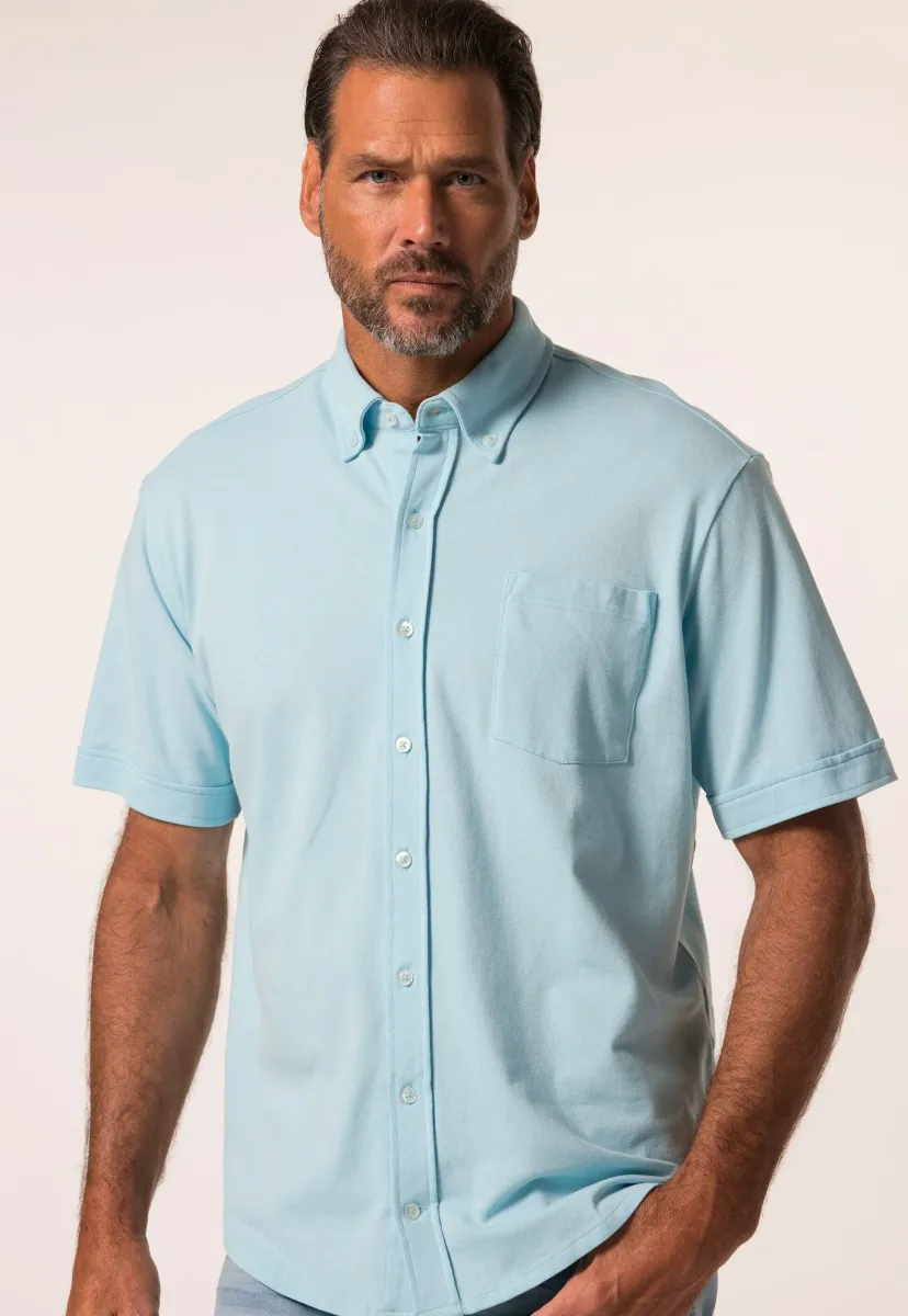 SHORT SLEEVE, BUTTON-DOWN COLLAR - Hemd - denim blue
