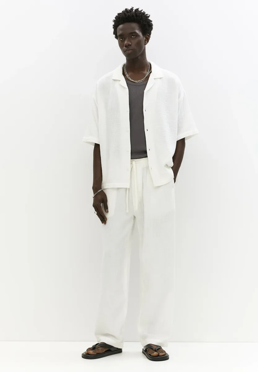 SHORT SLEEVE CREPE  - Hemd - white