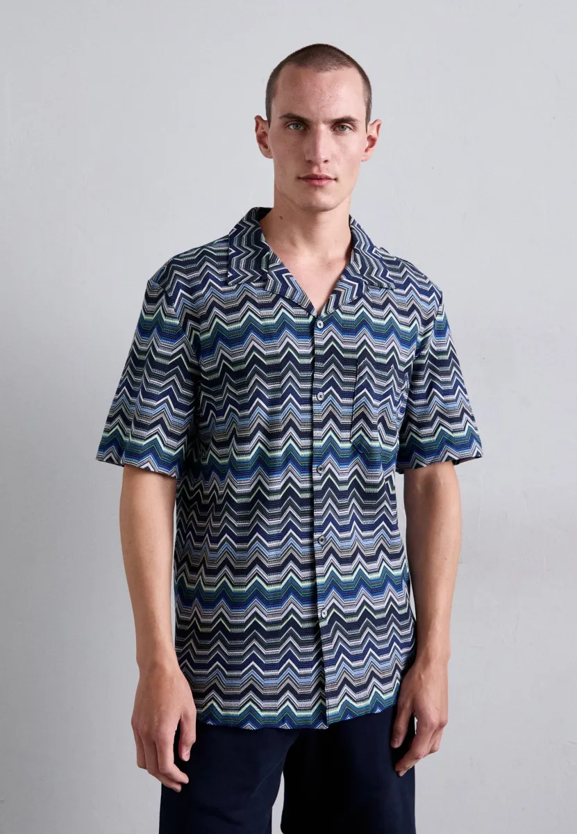 SHORT SLEEVE - Hemd - blue/green