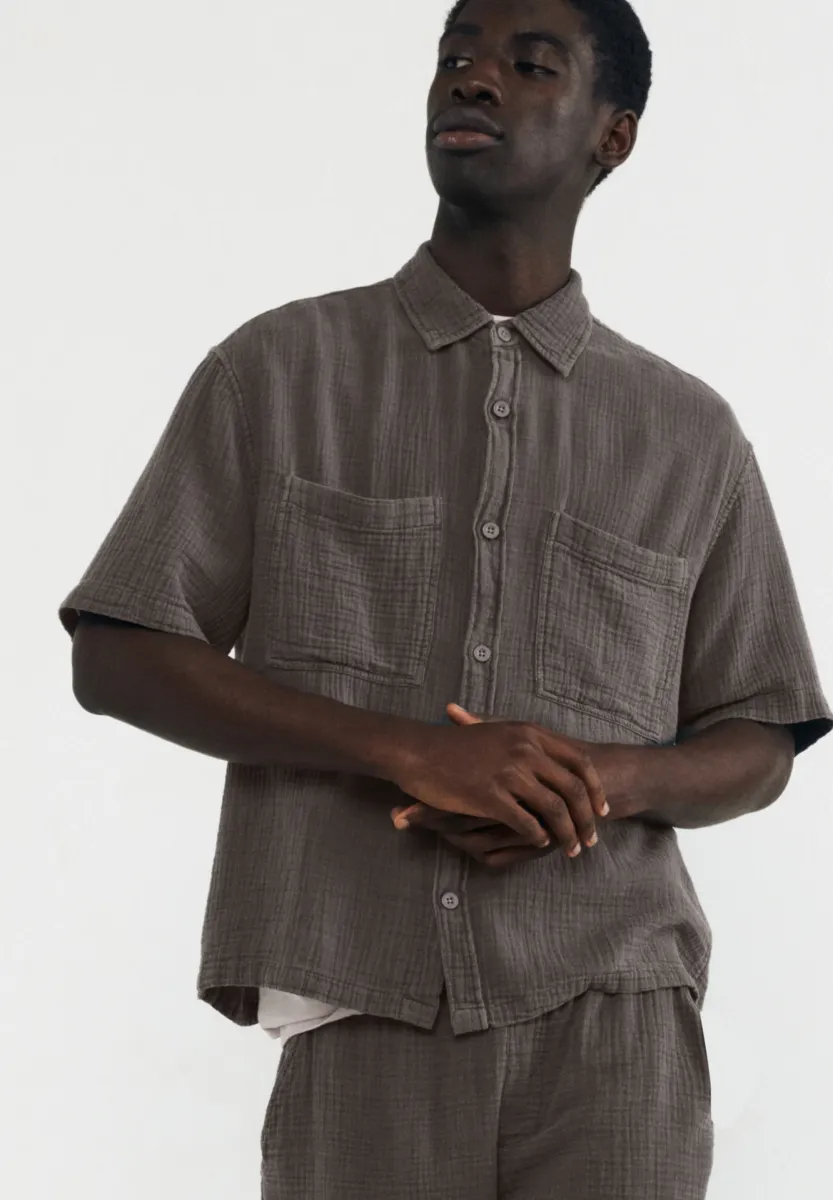 SHORT SLEEVE  - Hemd - dark grey