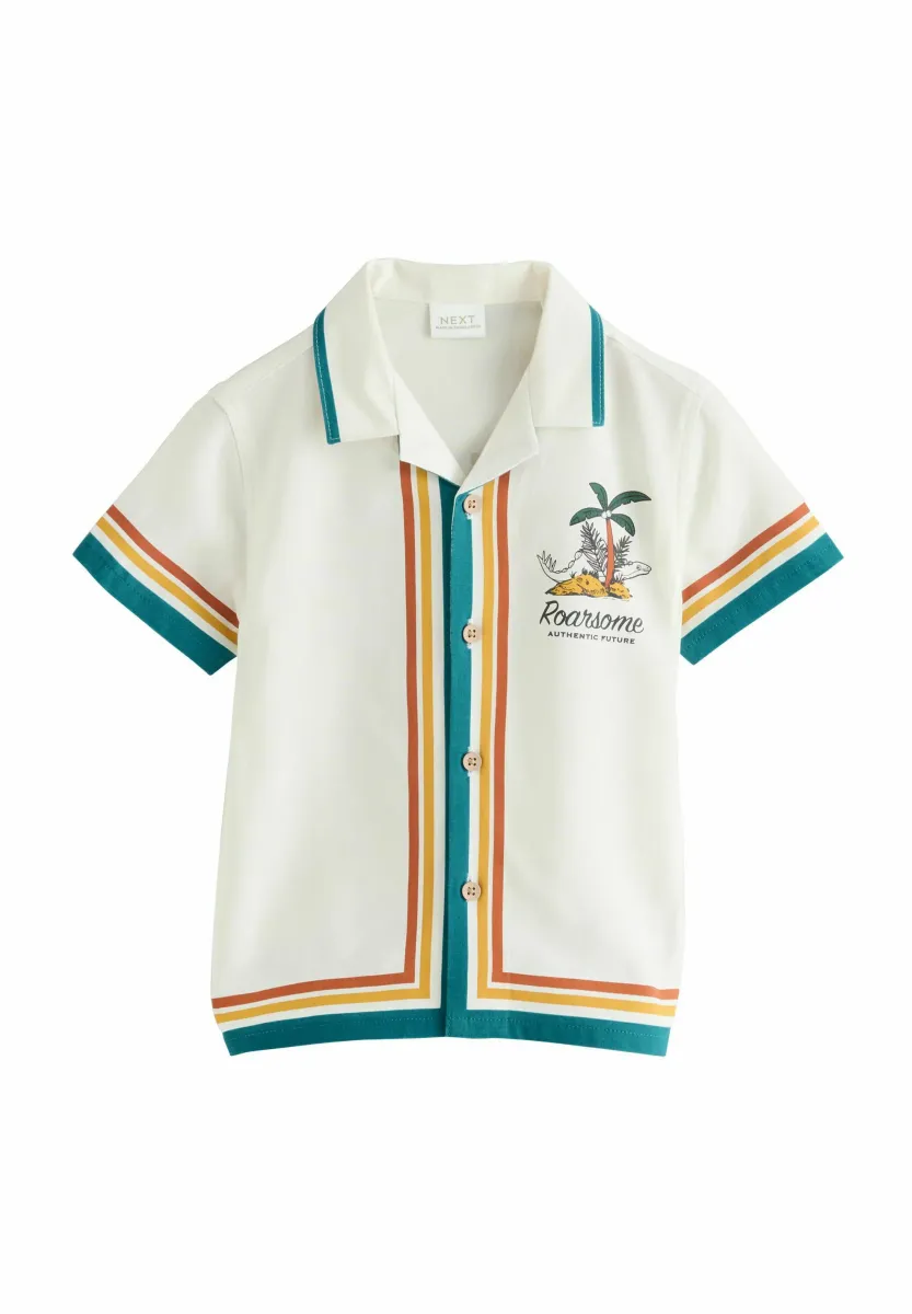 SHORT SLEEVE - Hemd - ecru dino back print