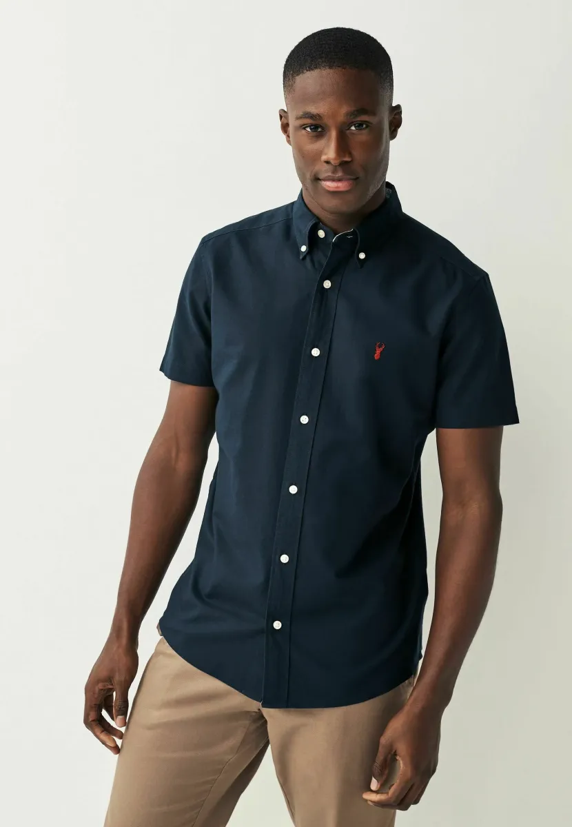 SHORT SLEEVE OXFORD - Hemd - navy blue