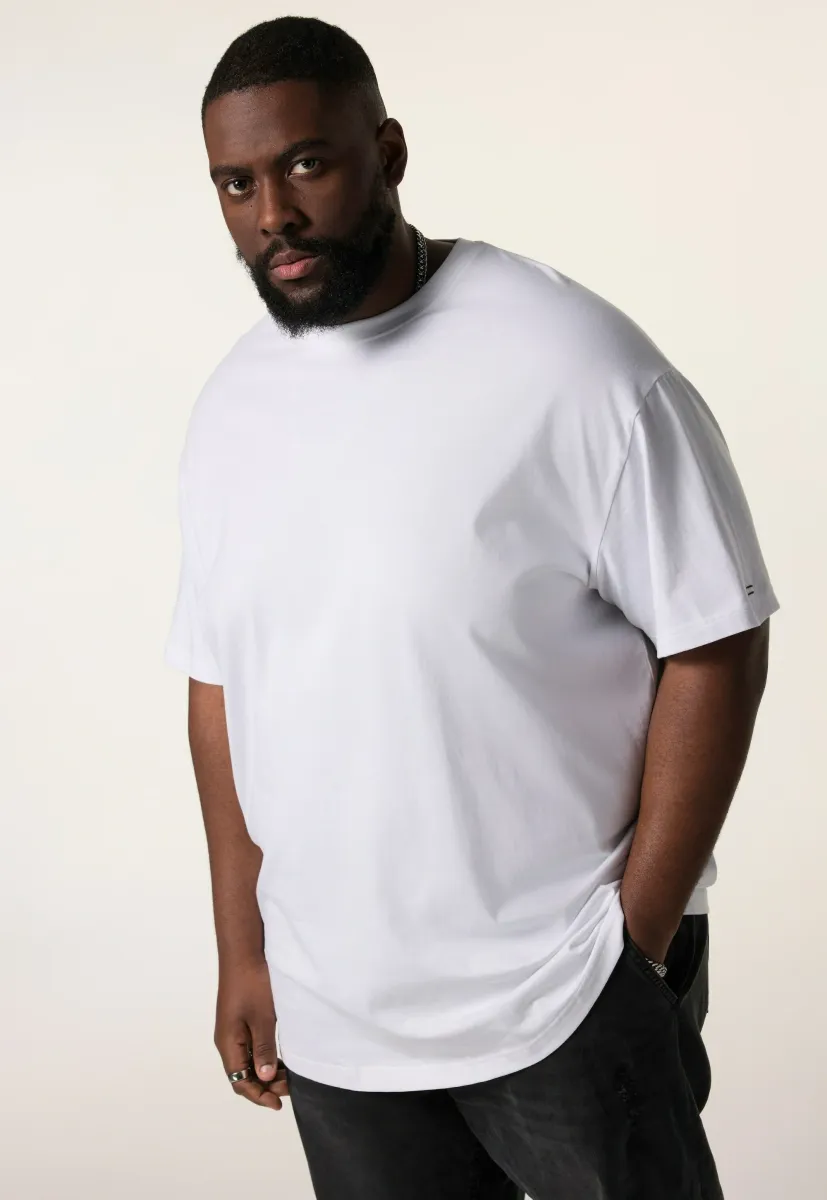 SHORT SLEEVE REAR UP TO 8 XL - T-Shirt print - off white