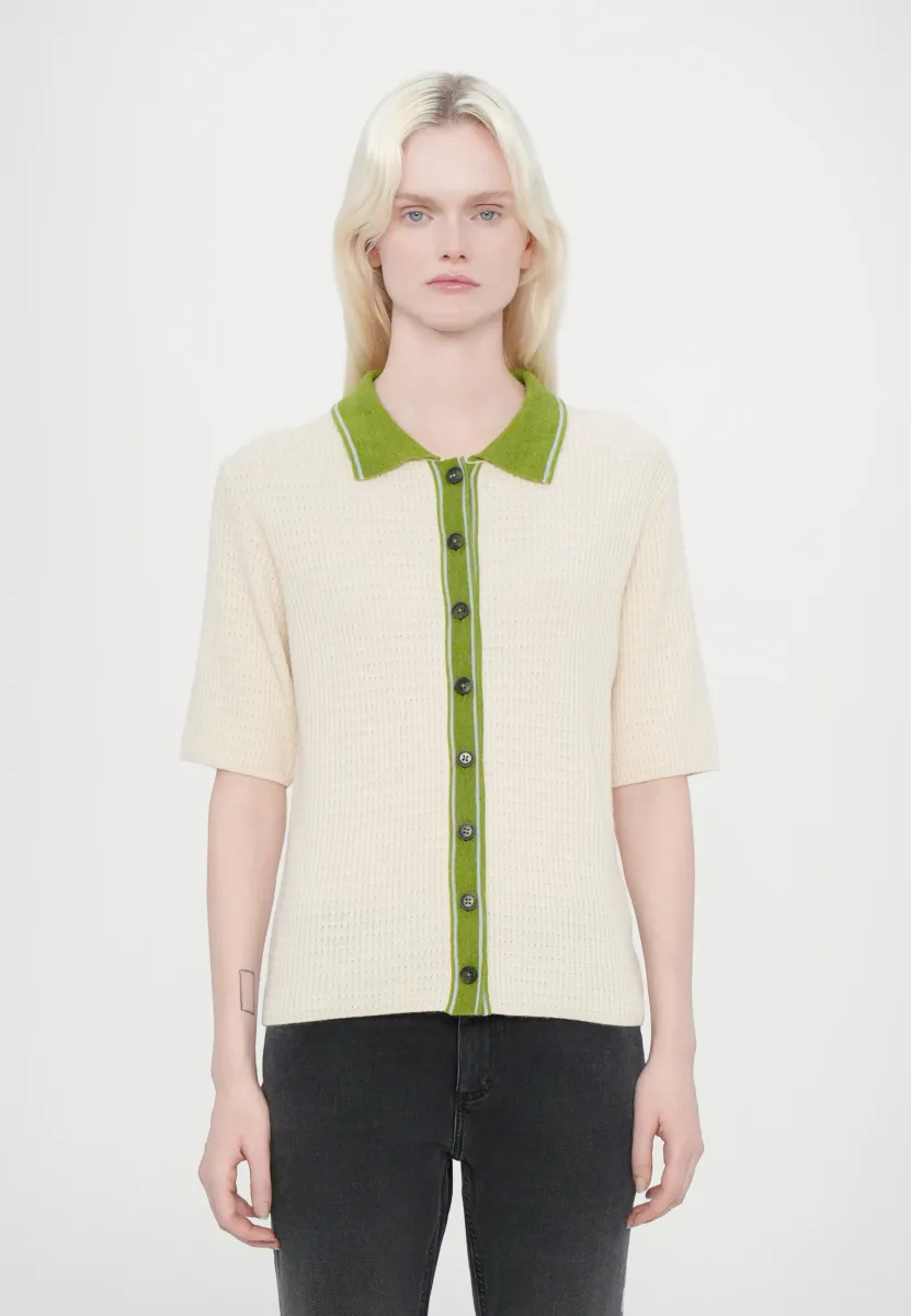 SHORT SLEEVE - Strickjacke - ecru