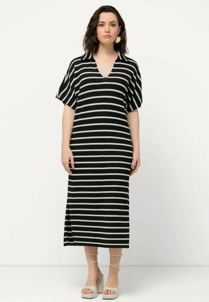 SHORT SLEEVE  - Strickkleid - black