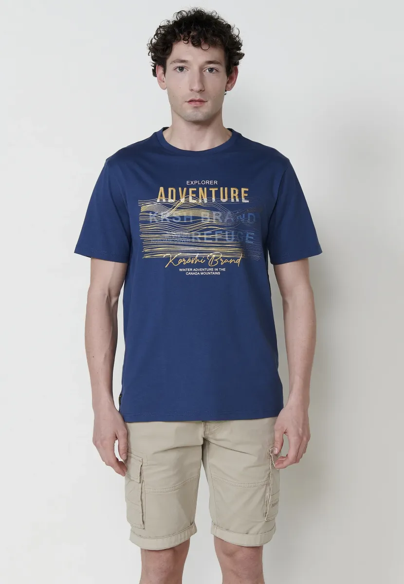 SHORT-SLEEVE  - T-Shirt print - azul   blue