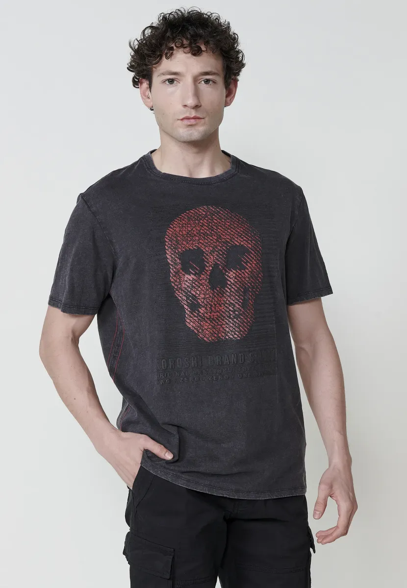 SHORT-SLEEVE - T-Shirt print - black