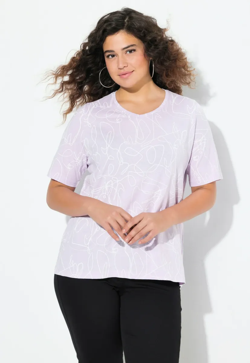SHORT SLEEVE TEE - T-Shirt print - lavender
