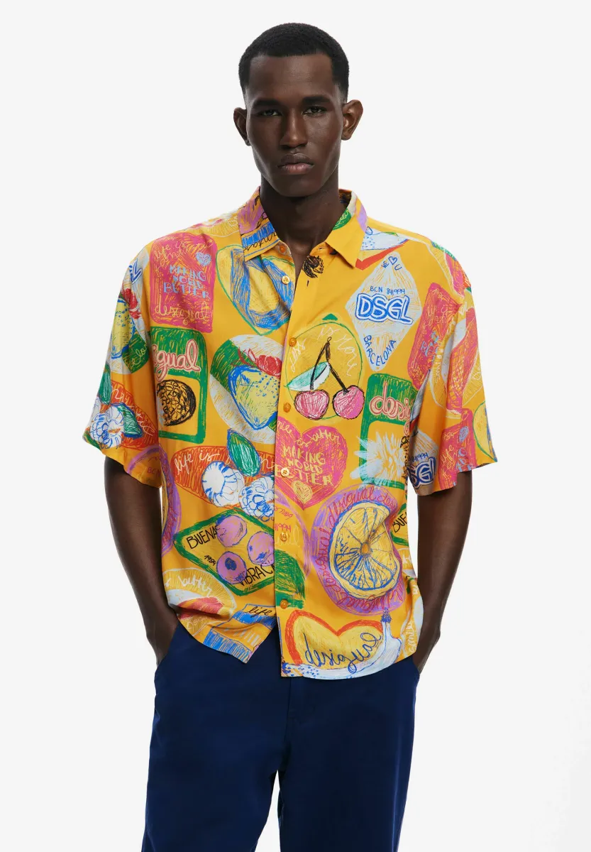 SHORT-SLEEVE WITH FRUITS - Hemd - orange