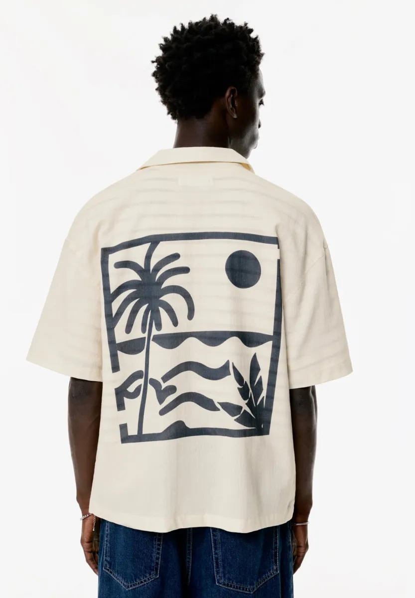 SHORT SLEEVE WITH SLOGAN  - Hemd - white