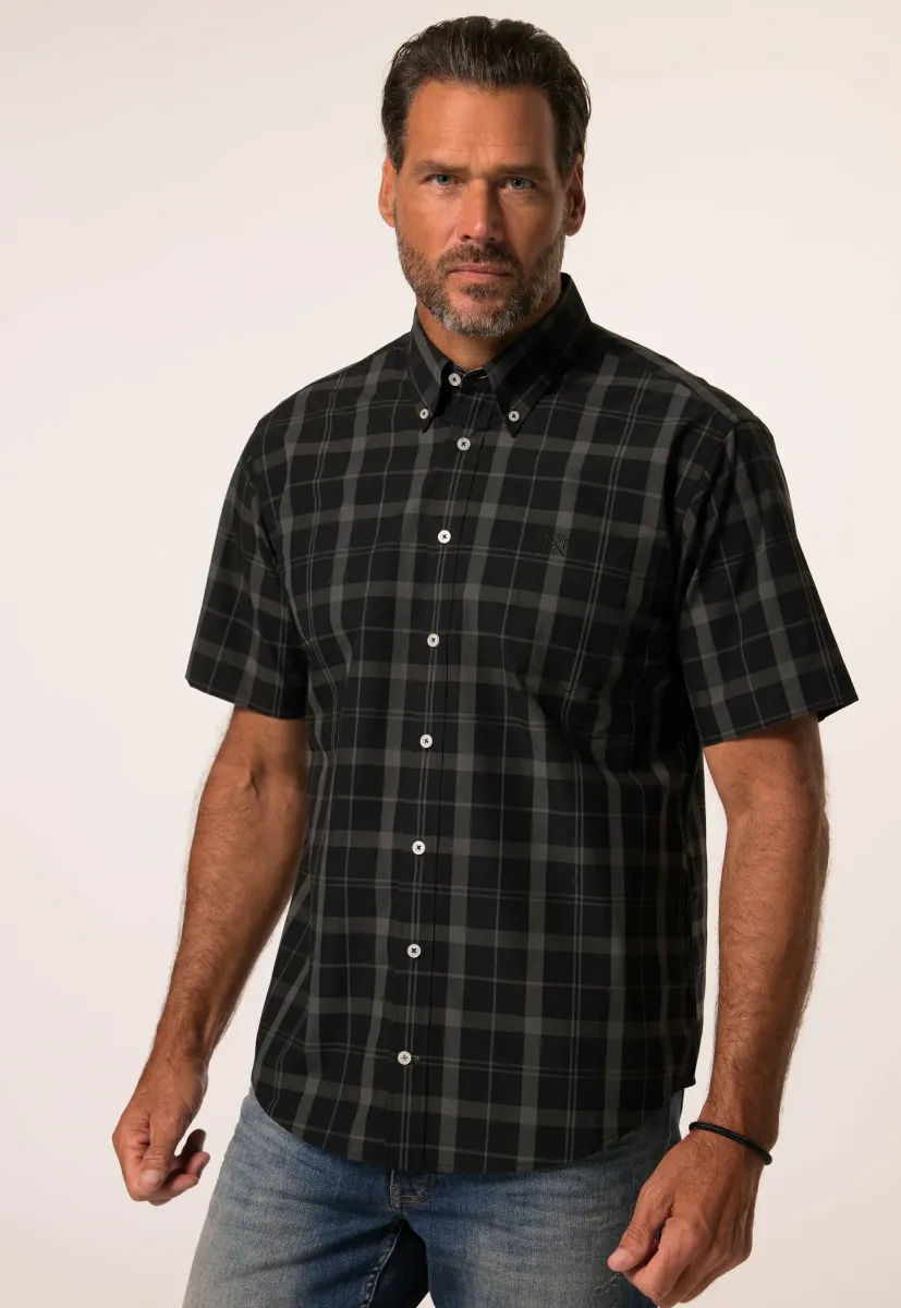 SHORT SLEEVED PLAID  - Hemd - black