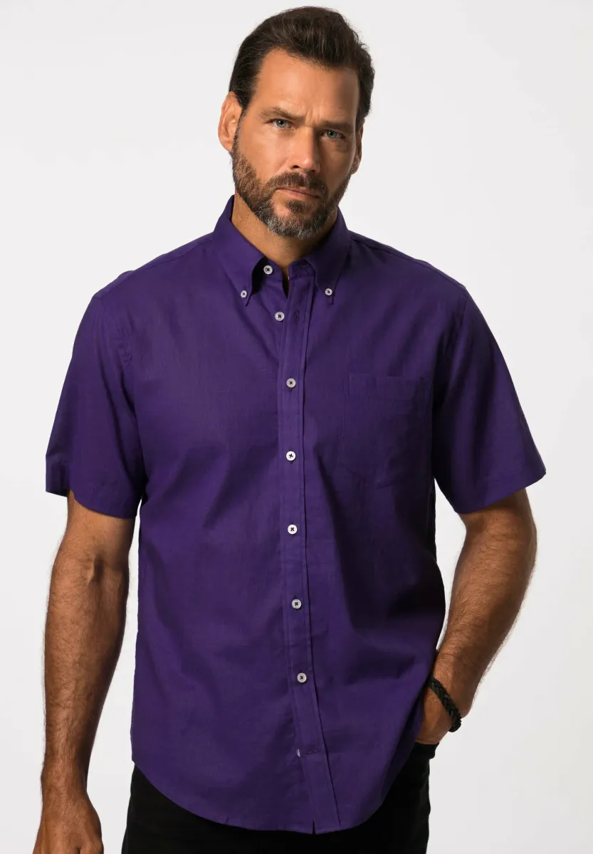 SHORT SLEEVES BUTTON-DOWN COLLAR MODERN FIT - Hemd - dark purple