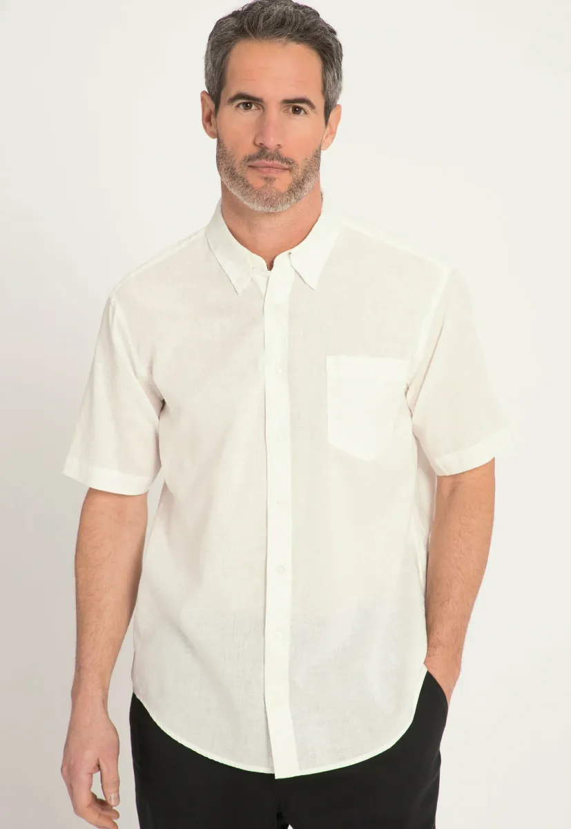 SHORT SLEEVES BUTTON-DOWN COLLAR MODERN FIT - Hemd - white