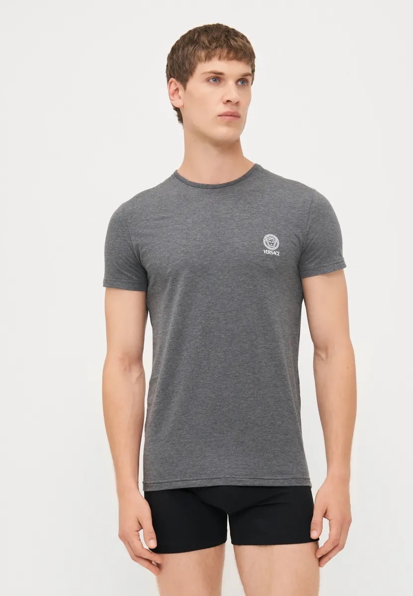 SHORT SLEEVES ROUND NECK TOPEKA NEW LOGO - Unterhemd/-shirt - dark grey melange