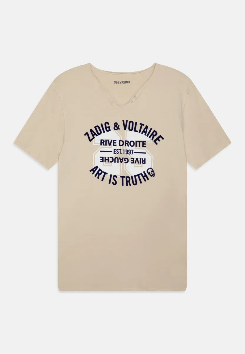 SHORT SLEEVES TEE UNISEX - T-Shirt print - cream