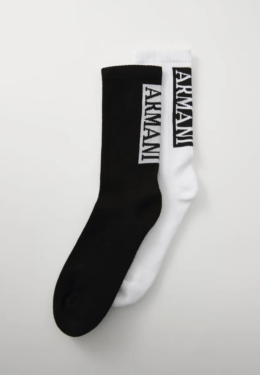 SHORT SOCKS 2 PACK - Socken - black/white