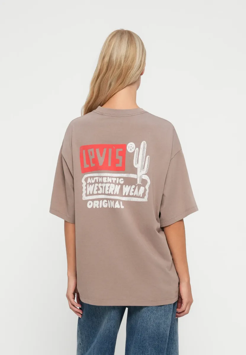 SHORT STACK TEE - T-Shirt print - taupe gray