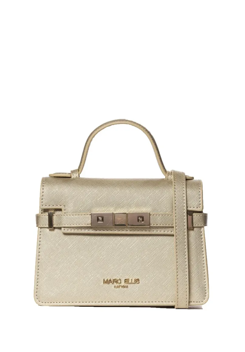 SHOULDER - Handtasche - champagne e oro chiaro