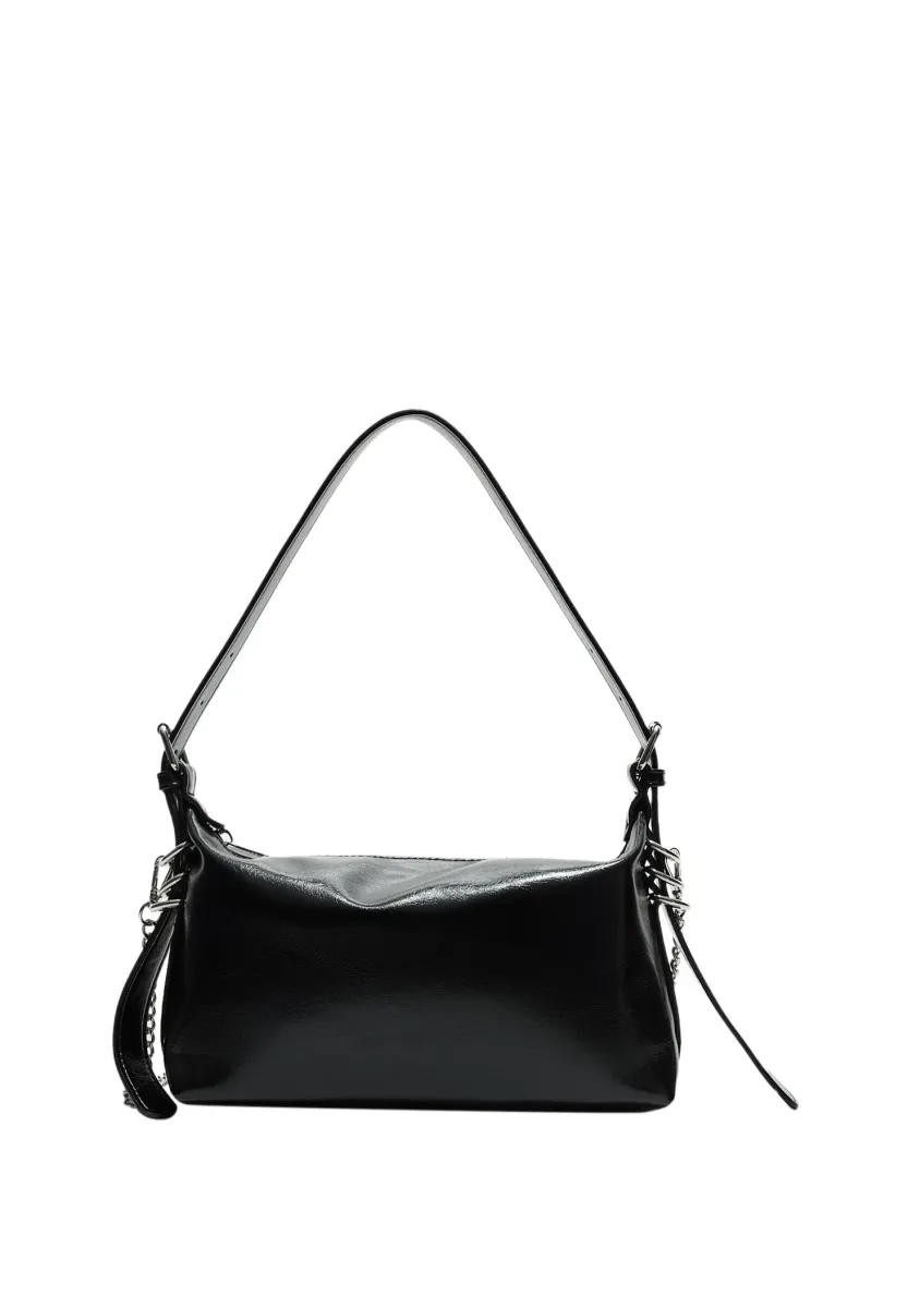 SHOULDER WITH STRAP DETAIL - Handtasche - black
