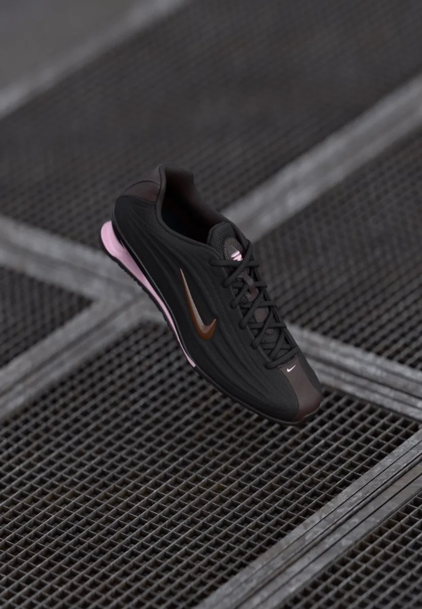 SHOX Z - Sneaker low - brown/black/pink foam/metallic silver-coloured