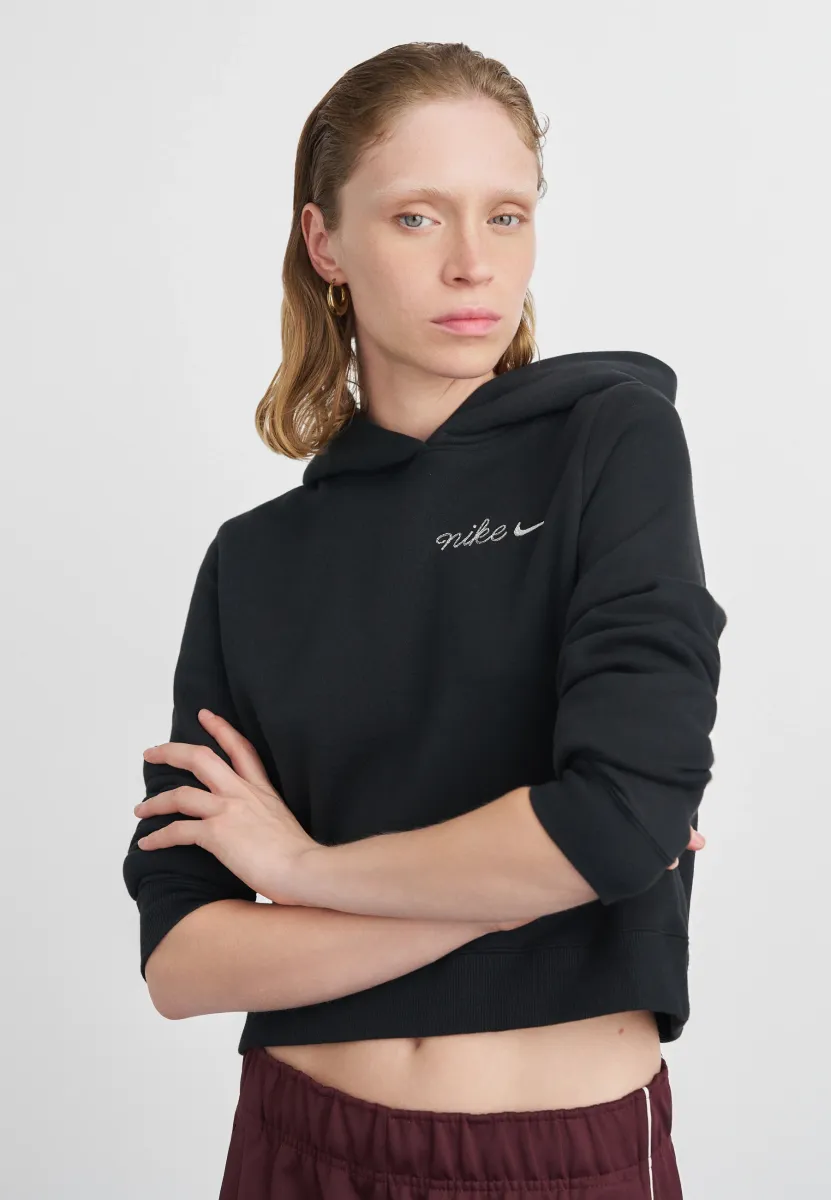 SHRUNKEN HOODIE - Sweatshirt - black