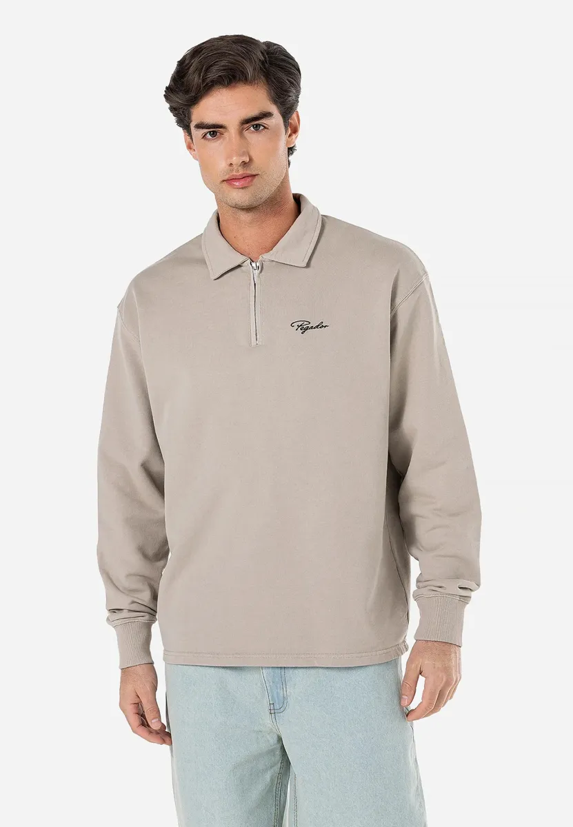 SIGNAR LONGSLEEVE - Sweatshirt - washed dark stone/black