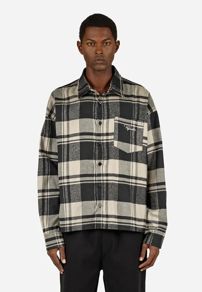 SIGNAR OVERSIZED - Hemd - black/grey