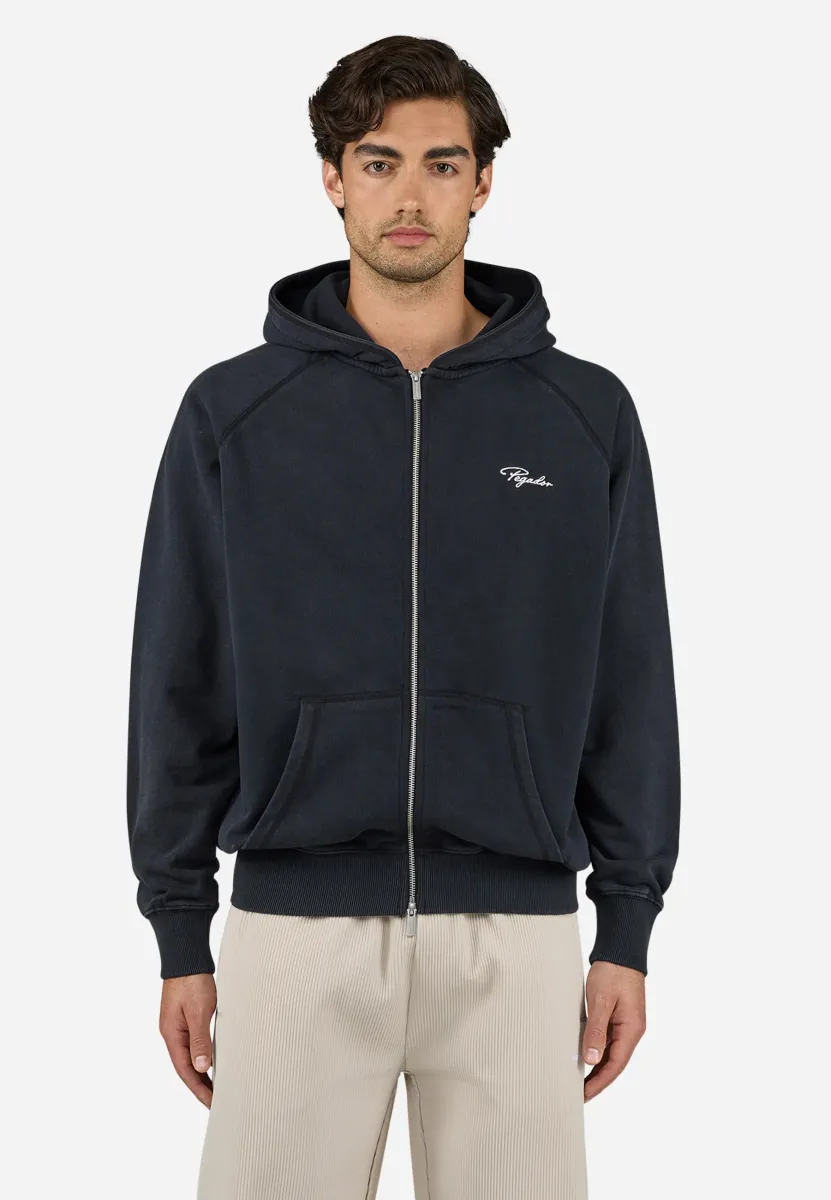 SIGNAR RAGLAN JACKET - Sweatjacke - vintage black unbleached