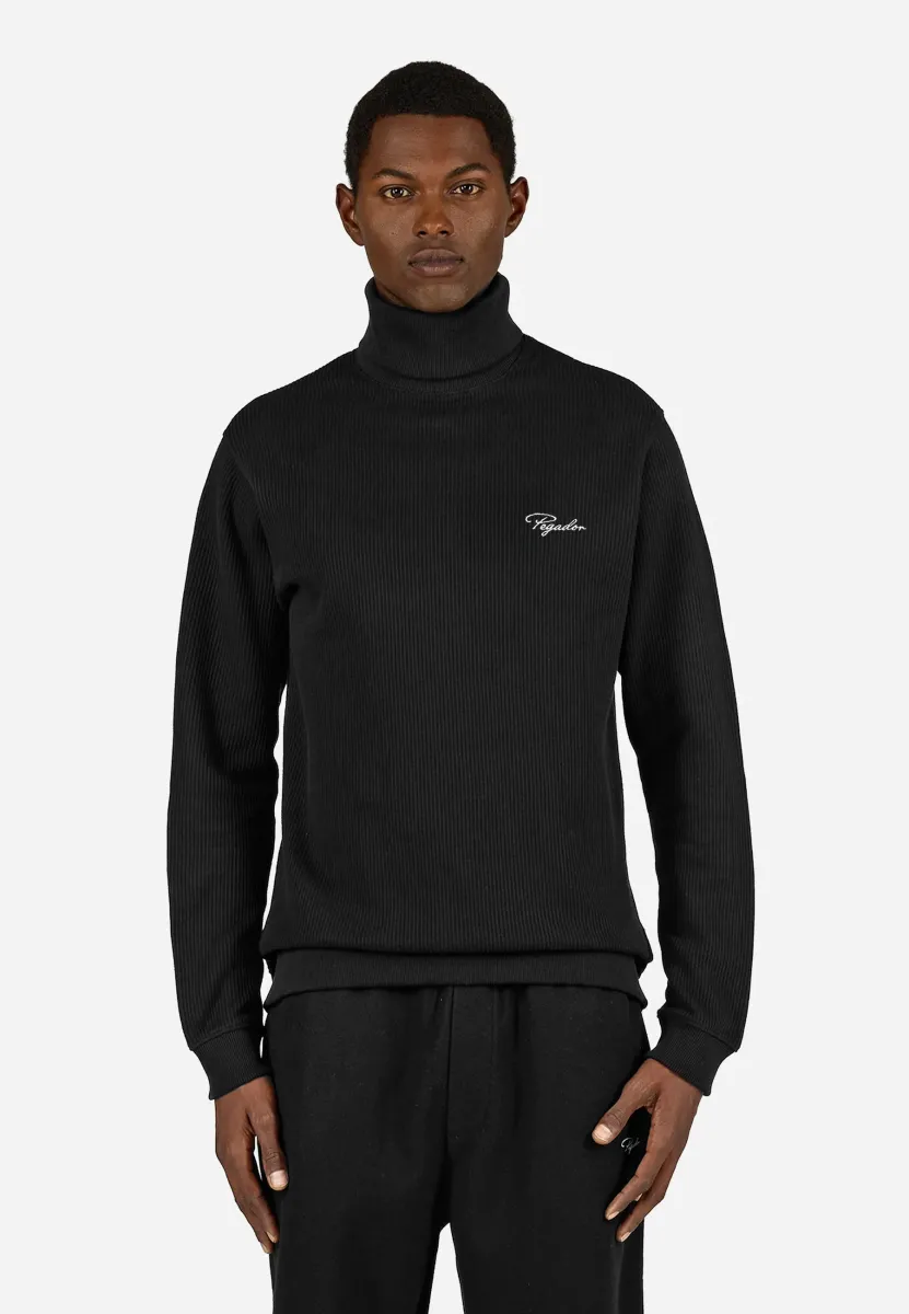 SIGNAR - Strickpullover - washed black