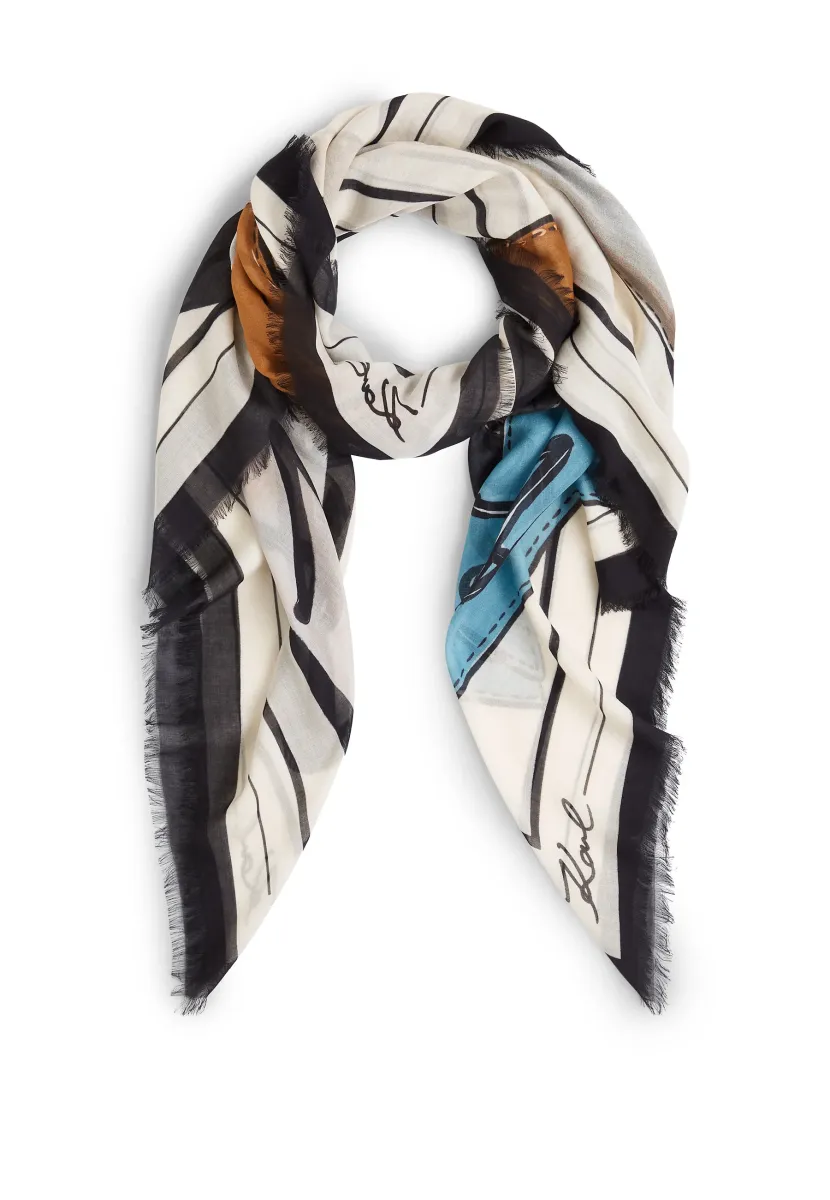 SIGNATURE BAGS SCARF - Tuch - multi-coloured