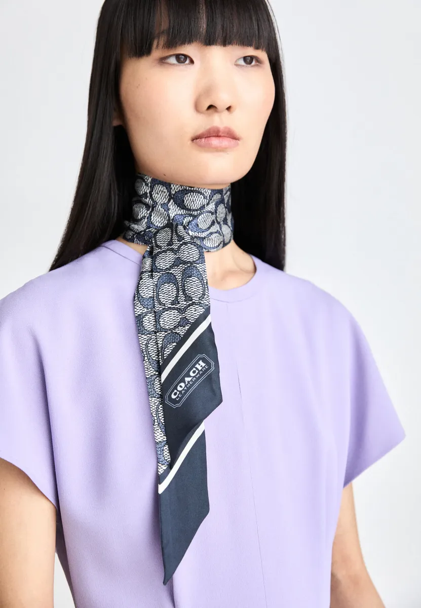 SIGNATURE C VINTAGE PRINTED  - Schal - midnight navy