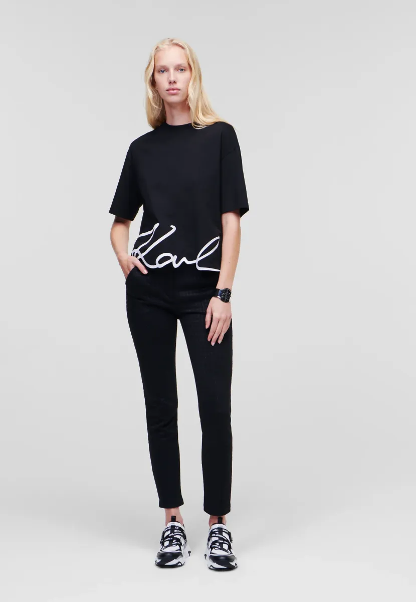 SIGNATURE HEM - T-Shirt print - black