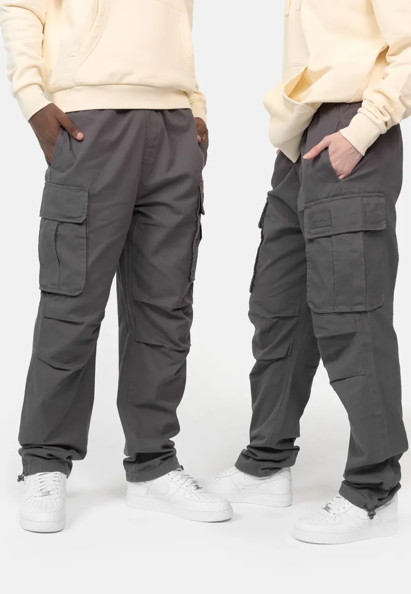 SIGNATURE PANTS UNISEX - Cargohose - anthracite