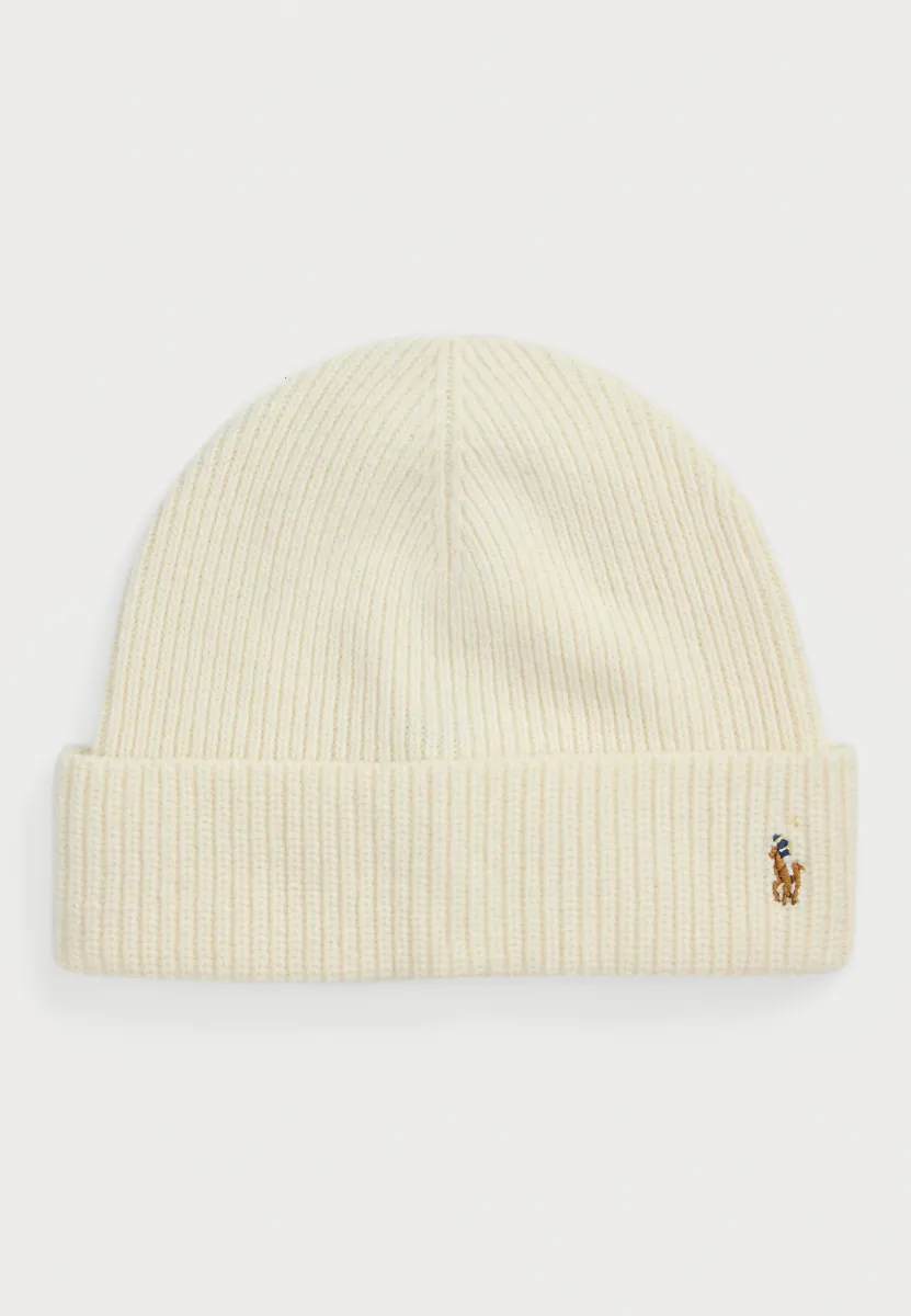 SIGNATURE PONY WOOL-BLEND BEANIE - Mütze - herbal milk