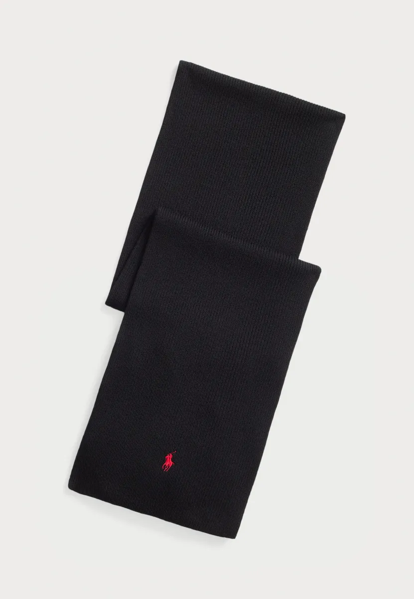 SIGNATURE PONY WOOL SCARF - Schal - black
