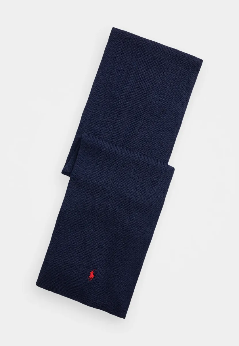 SIGNATURE PONY WOOL SCARF - Schal - hunter navy