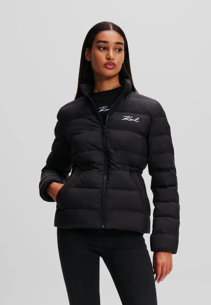 SIGNATURE PUFFER - Winterjacke - black