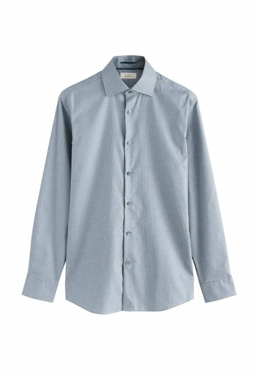 SIGNATURE TEXTURED - Hemd - blue houndstooth