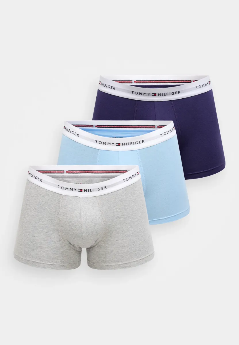 SIGNATURE TRUNK 3 PACK - Boxer Briefs - light grey heather/fresh blueberry/water
