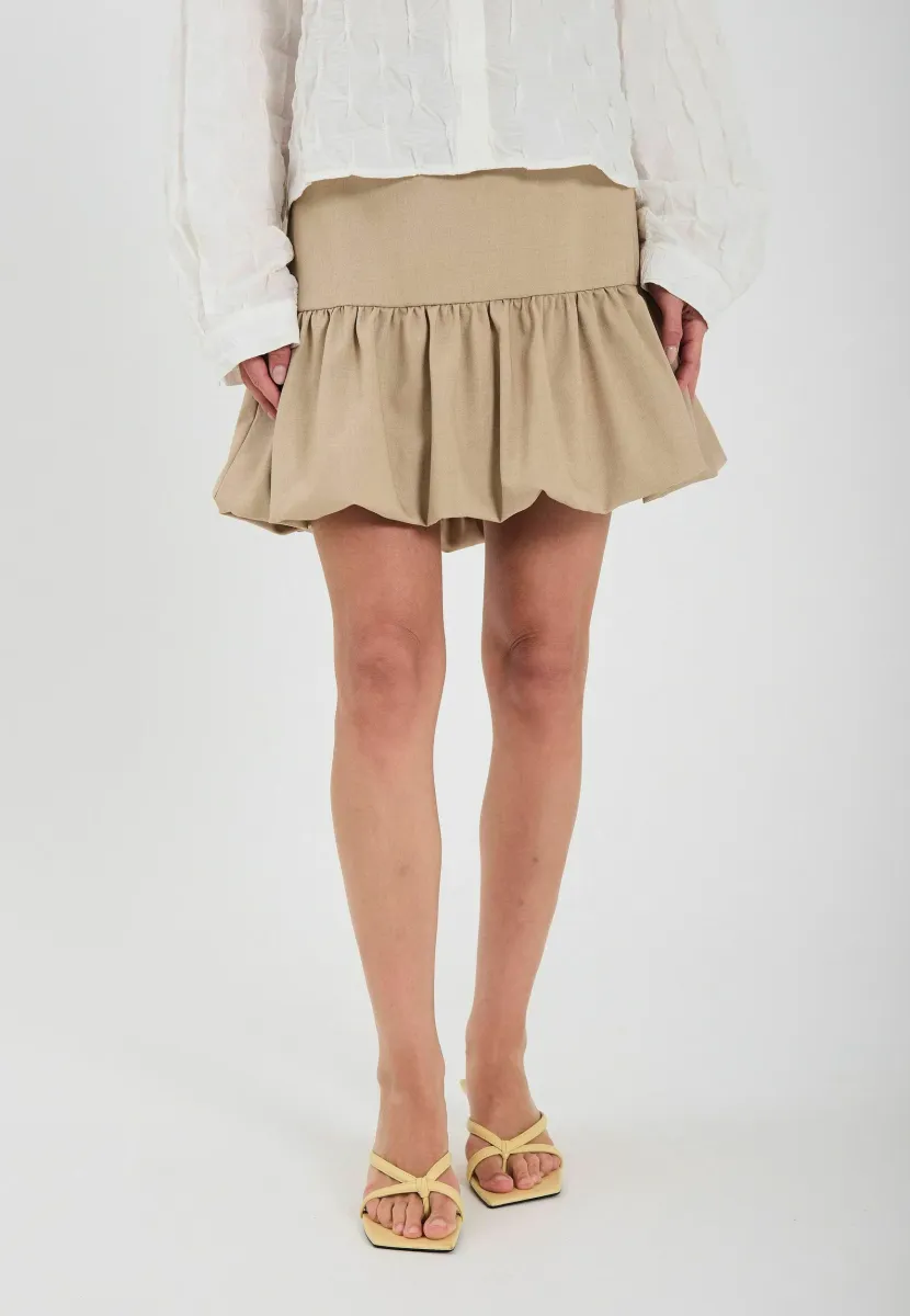 SILLA - Minirock - warm beige