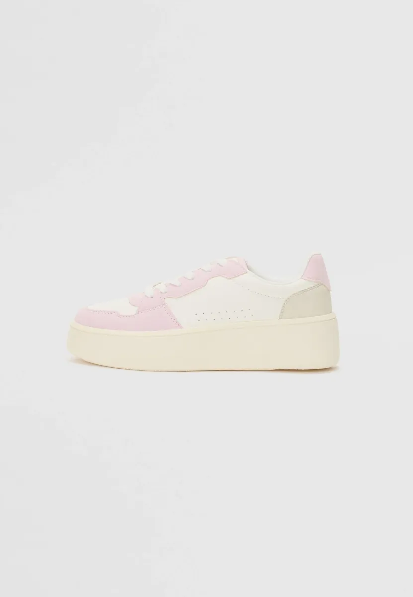 SIMONE - Sneaker low - ecru/pink