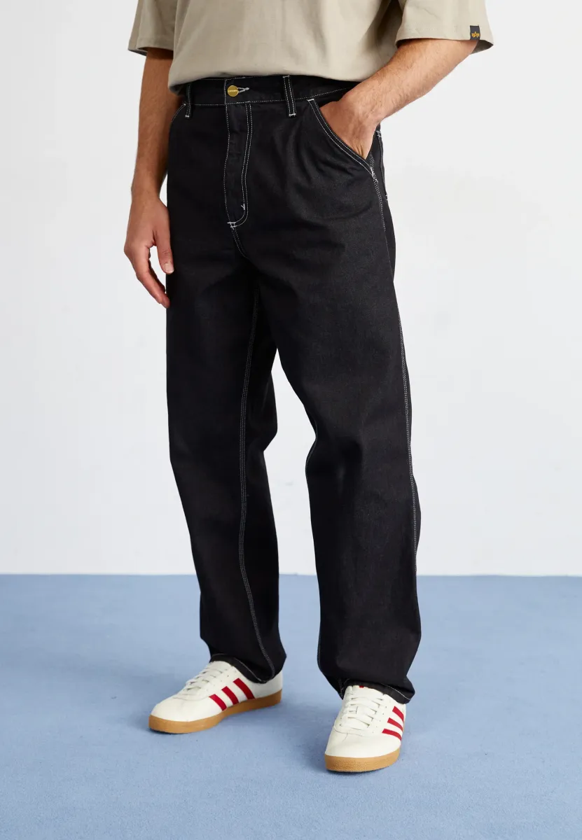 SIMPLE PANT - Jeans Relaxed Fit - black one wash