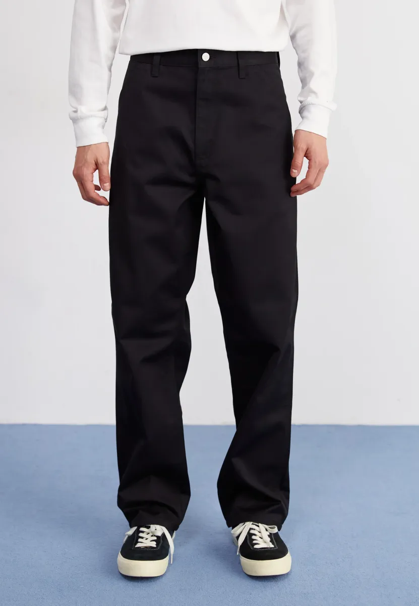 SIMPLE PANT - Stoffhose - black rinsed