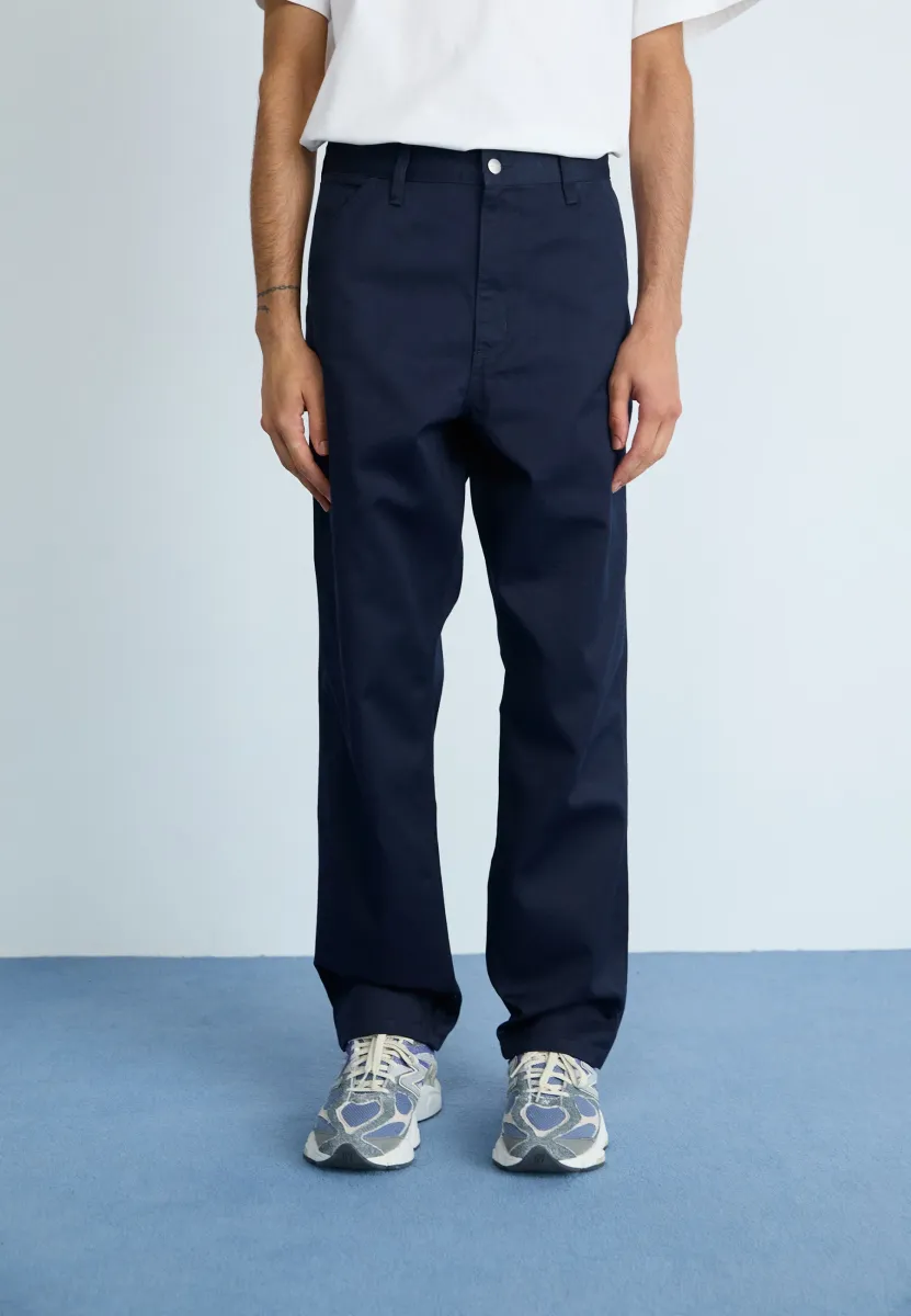 SIMPLE PANT - Stoffhose - dark navy rinsed