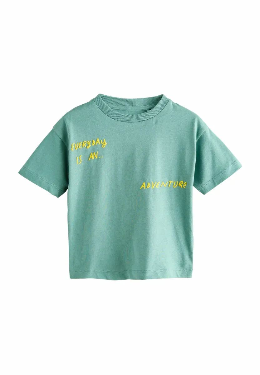 SIMPLE SHORT SLEEVE - T-Shirt print - teal blue
