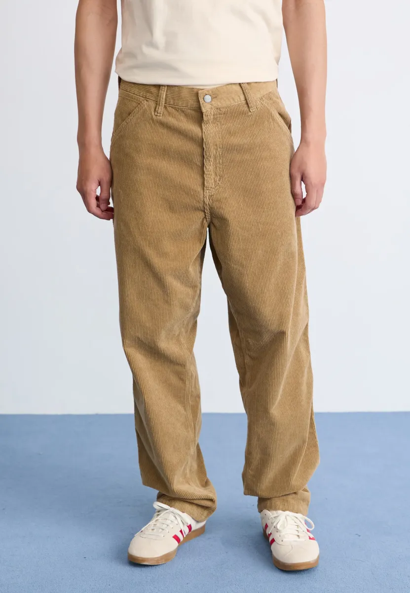 SINGLE KNEE PANT - Stoffhose - beige