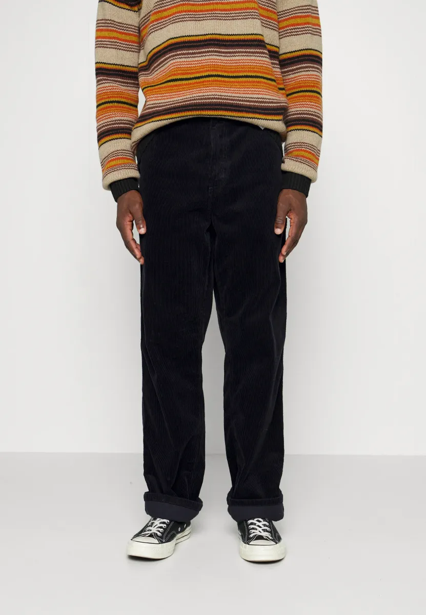 SINGLE KNEE PANT - Stoffhose - dark navy rinsed