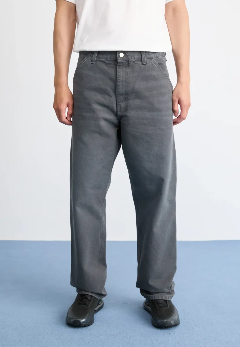 SINGLE KNEE PANT - Stoffhose - graphite stone
