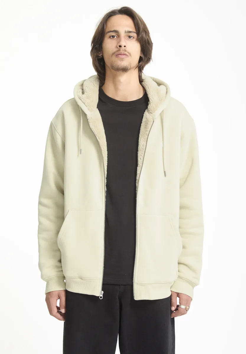 SINGLE STONE LINED - Sweatjacke - light beige