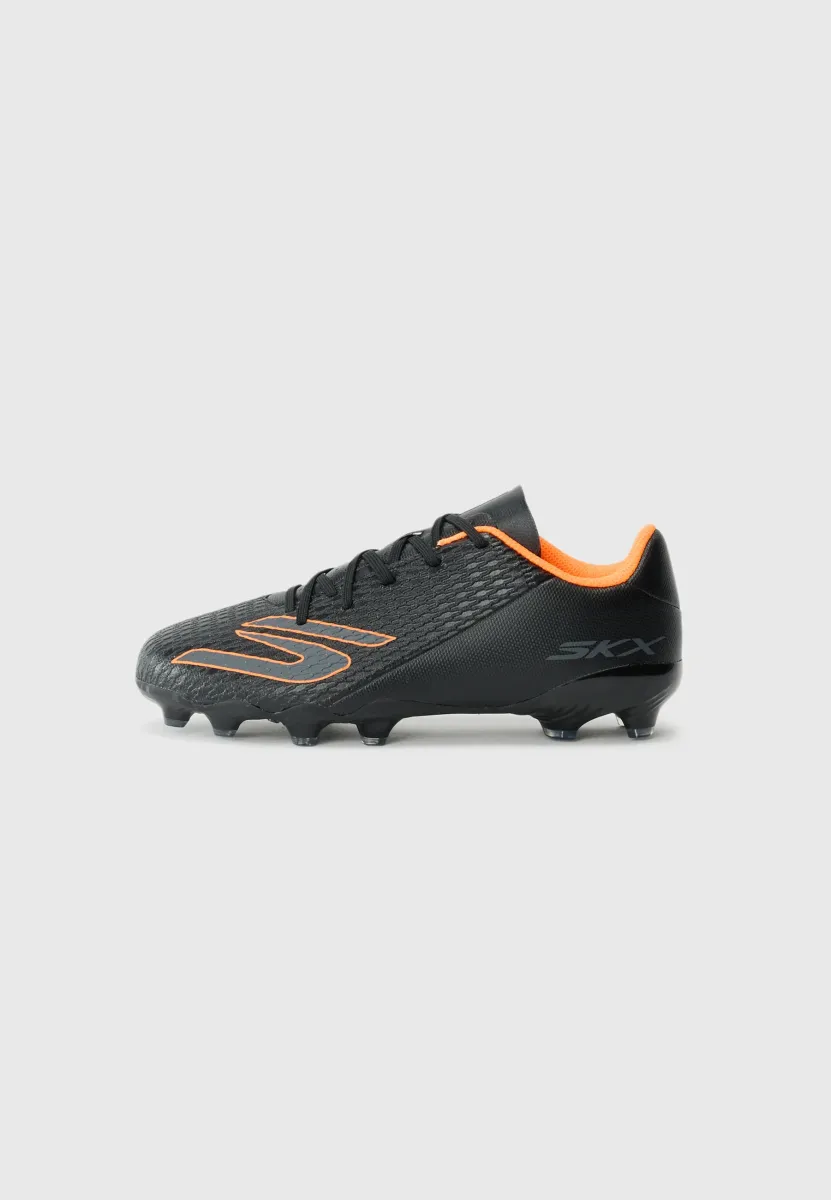 SKECHERS JR YOUTH FG - Fußballschuhe für weichen Untergrund - black/orange